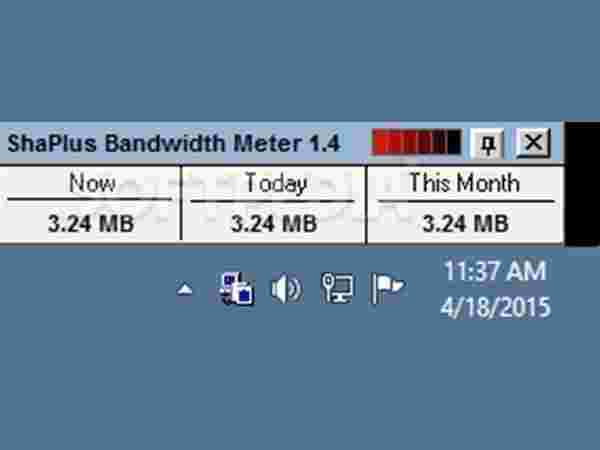ShaPlus Bandwidth Meter