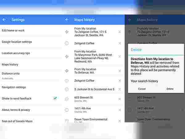 লোকেশান ও লোকেশান হিস্ট্রি ডিলিট করুনঃ